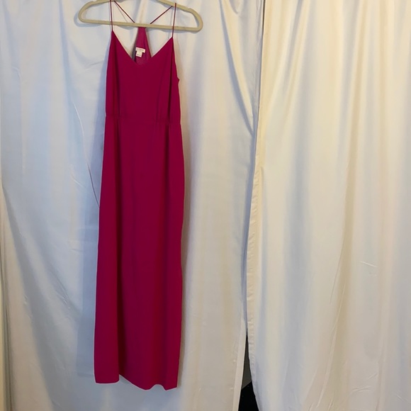 Fuchsia JCrew maxi/midi dress - Picture 1 of 6